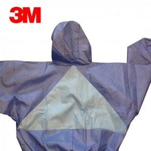 3M防護服透氣連體防塵工作服帶帽抗靜電噴漆防化服4532工業無塵服